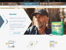 Tablet Screenshot of nicorette.com