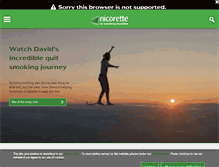 Tablet Screenshot of nicorette.ie