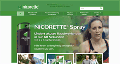 Desktop Screenshot of nicorette.at