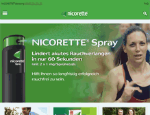 Tablet Screenshot of nicorette.at