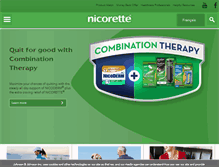 Tablet Screenshot of nicorette.ca