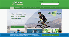 Desktop Screenshot of nicorette.se